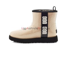 UGG CLASSIC CLEAR MINI NATURAL/BLACK