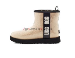 UGG CLASSIC CLEAR MINI NATURAL/BLACK