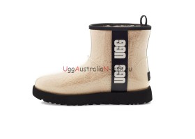 UGG CLASSIC CLEAR MINI NATURAL/BLACK
