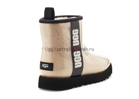 UGG CLASSIC CLEAR MINI NATURAL/BLACK