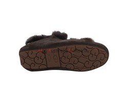 UGG MOCCASINS ALENA POM-POM CHOCOLATE