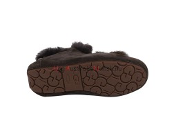 UGG MOCCASINS ALENA POM-POM CHOCOLATE