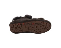 UGG MOCCASINS ALENA POM-POM CHOCOLATE