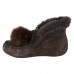 UGG MOCCASINS ALENA POM-POM CHOCOLATE