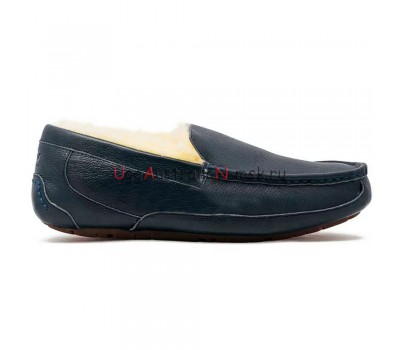  UGG MENS ASCOT LEATHER NAVY 