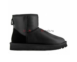 UGG MENS CLASSIC MINI METALLIC BLACK