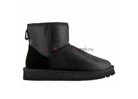 UGG MENS CLASSIC MINI METALLIC BLACK