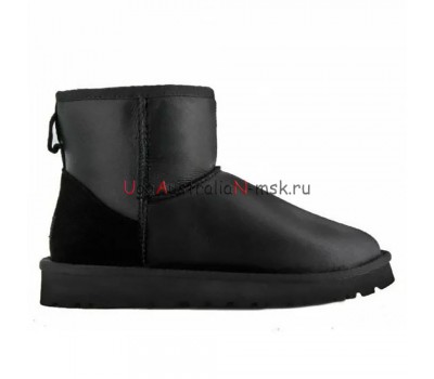 UGG MENS CLASSIC MINI METALLIC BLACK