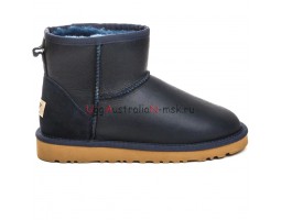 UGG MENS CLASSIC MINI METALLIC NAVY