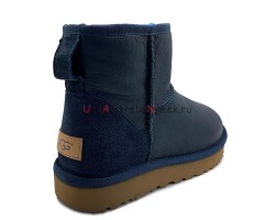 UGG MENS CLASSIC MINI METALLIC NAVY