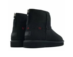  UGG MENS CLASSIC MINI ZIP II BLACK