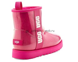 UGG CLASSIC CLEAR MINI ROCK ROSE