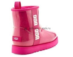 UGG CLASSIC CLEAR MINI ROCK ROSE