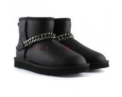 UGG CLASSIC MINI ZANOTTI METALLIC BLACK