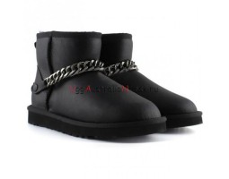 UGG CLASSIC MINI ZANOTTI METALLIC BLACK