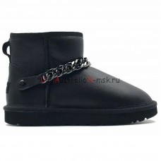 UGG CLASSIC MINI ZANOTTI METALLIC BLACK