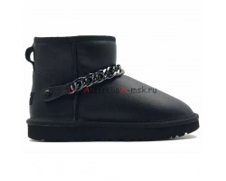 UGG CLASSIC MINI ZANOTTI METALLIC BLACK