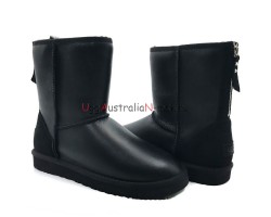 UGG ZIP MINI METALLIC BLACK