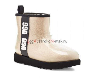 UGG KID'S CLASSIC CLEAR MINI NATURAL/BLACK