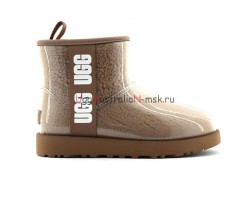 UGG KID'S CLASSIC CLEAR MINI CAPPUCCINO