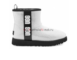  UGG CLASSIC CLEAR MINI WHITE BLACK