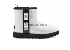  UGG CLASSIC CLEAR MINI WHITE BLACK