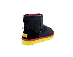  UGG CLASSIC MINI BLACK-YELLOW