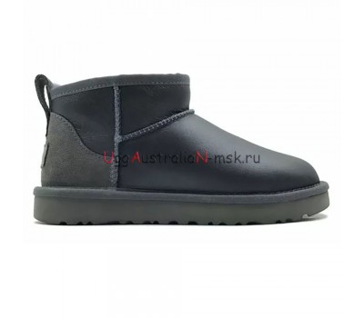 UGG CLASSIC ULTRA MINI METALLIC GREY