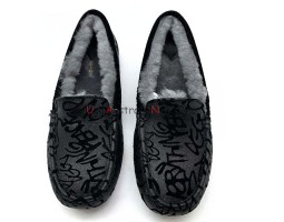 UGG ANSLEY  SPARKLE GRAFFITI BLACK 