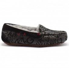 UGG ANSLEY  SPARKLE GRAFFITI BLACK 