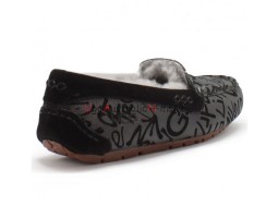 UGG ANSLEY  SPARKLE GRAFFITI BLACK 