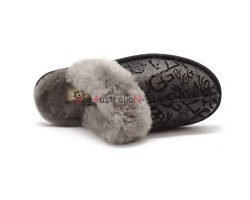 UGG SLIPPER SCUFFETTE II GRAFFITI BLACK