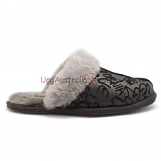 UGG SLIPPER SCUFFETTE II GRAFFITI BLACK