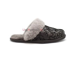 UGG SLIPPER SCUFFETTE II GRAFFITI BLACK