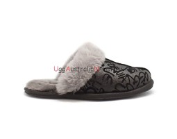 UGG SLIPPER SCUFFETTE II GRAFFITI BLACK