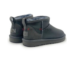 UGG CLASSIC ULTRA MINI METALLIC GREY