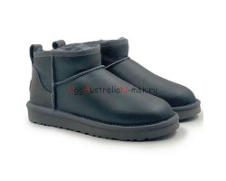 UGG CLASSIC ULTRA MINI METALLIC GREY