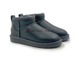 UGG CLASSIC ULTRA MINI METALLIC GREY