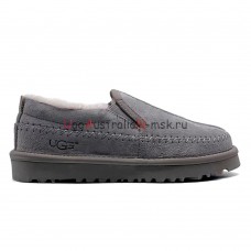 UGG STITCH SLIP ON GREY