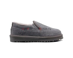 UGG STITCH SLIP ON GREY