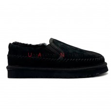 UGG STITCH SLIP ON BLACK