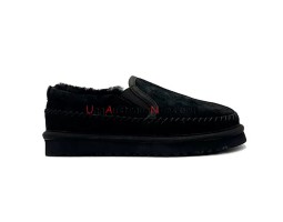 UGG STITCH SLIP ON BLACK