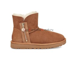 UGG BAILEY ZIP MINI BOOT CHESTNUT