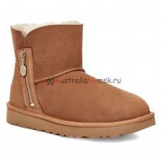 UGG BAILEY ZIP MINI BOOT CHESTNUT