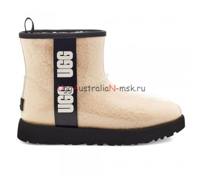 UGG CLASSIC CLEAR MINI NATURAL/BLACK