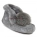 UGG MOCCASINS ALENA POM-POM GREY