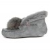 UGG MOCCASINS ALENA POM-POM GREY