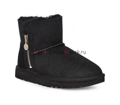 UGG BAILEY ZIP MINI BOOT BLACK