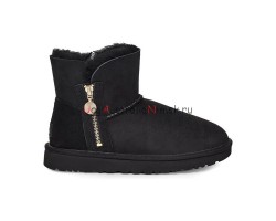 UGG BAILEY ZIP MINI BOOT BLACK