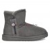 UGG BAILEY ZIP MINI BOOT GREY